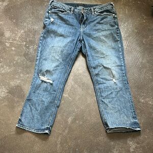 Men's Blue Distressed Jeans